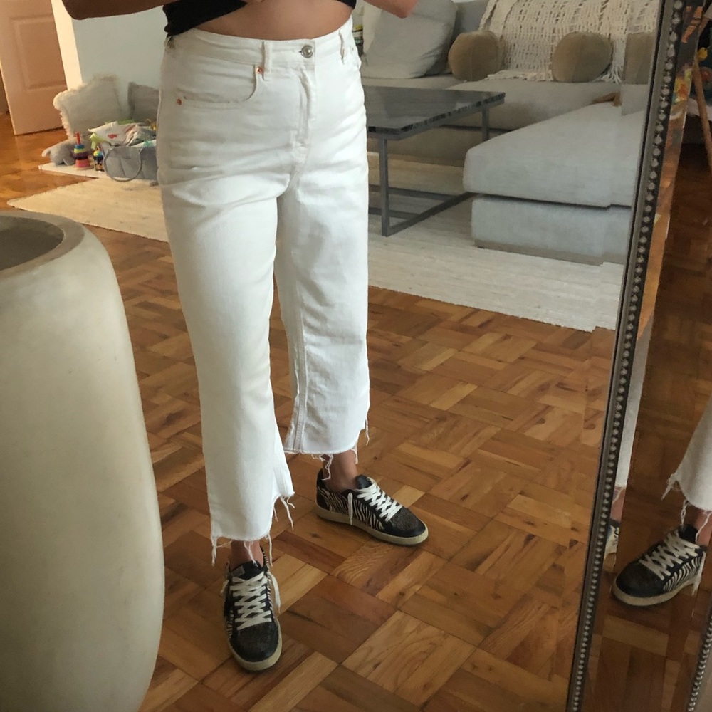 Zara White Jeans